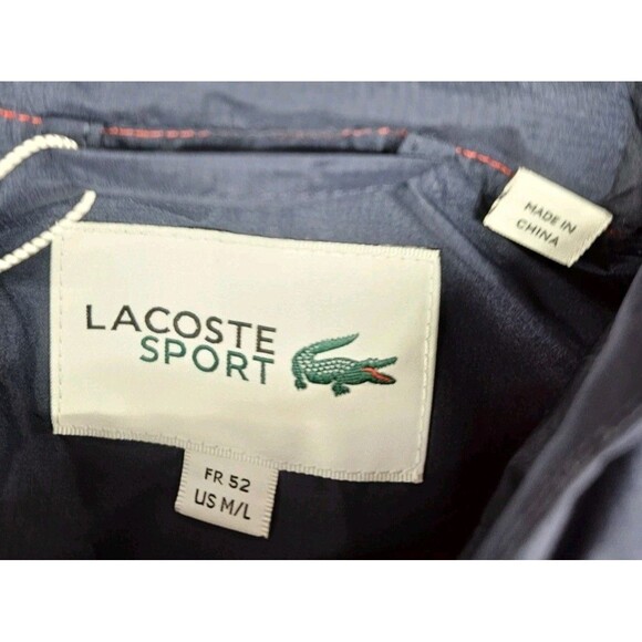 Lacoste Men's SPORT French Sporting Spirit Edition Oversized Raincoat M/L Multi - Picture 11 of 11